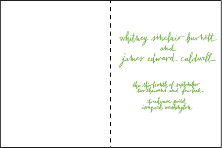 Mitty Calligraphy Letterpress Program Design Medium