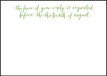 Mitty Calligraphy Letterpress Reply Design Medium