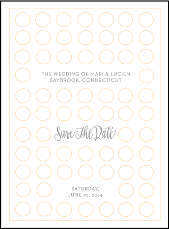 Moda Contemporary Letterpress Save The Date Design Medium