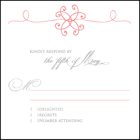 Modern Brooch Letterpress Reply Design Medium
