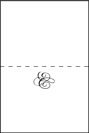 Modern Calligraphy Letterpress Placecard Fold Design Medium