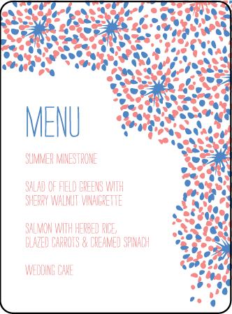 Modern Fete Letterpress Menu Design Medium