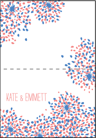 Modern Fete Letterpress Thank You Card Fold Design Medium