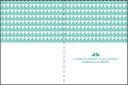 Modern Garden Letterpress Program Design Medium