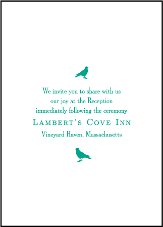 Modern Garden Letterpress Reception Design Medium
