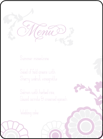 Modern Gardiner Letterpress Menu Design Medium