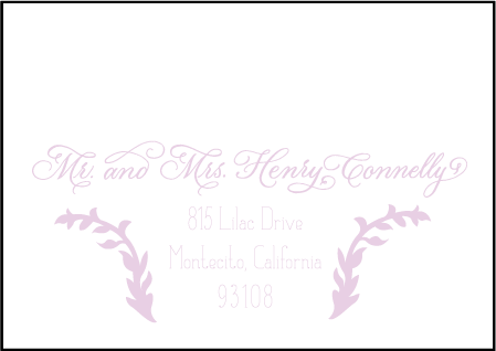 Modern Gardiner Letterpress Reply Envelope Design Medium