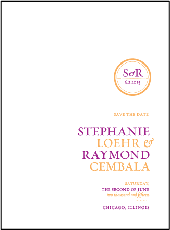 Modern Light Letterpress Save The Date Design Medium