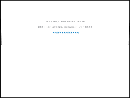 Modern Starlight Letterpress Envelope Design Medium
