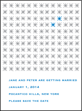 Modern Starlight Letterpress Save The Date Design Medium