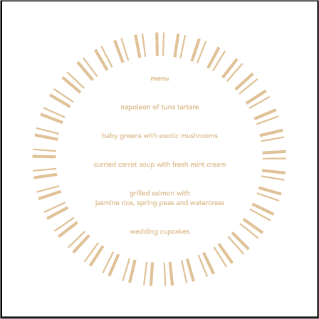 Moderno 1 Letterpress Menu Design Medium