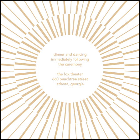 Moderno 1 Letterpress Reception Design Medium