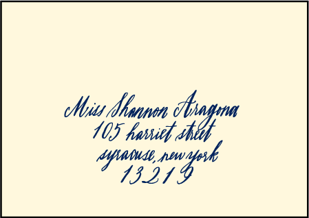 Moroccan Romantic Letterpress Reply Envelope Design Medium