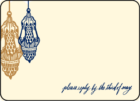 Moroccan Romantic Letterpress Reply Design Medium