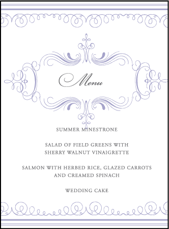 Nantucket Letterpress Menu Design Medium