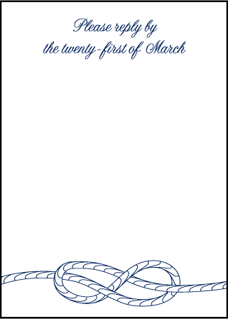 Nautical Classic Letterpress Reply Design Medium