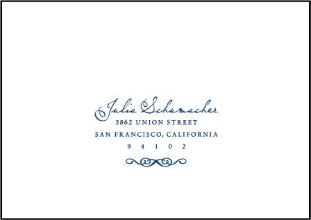 Nautilus Letterpress Reply Envelope Design Medium