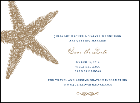 Nautilus Letterpress Save The Date Design Medium
