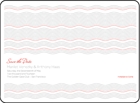 Neo Luna Letterpress Save The Date Design Medium