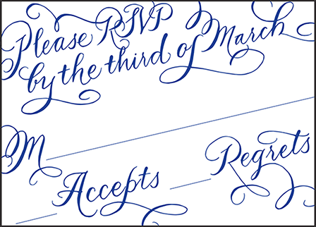 New Calligraphy Letterpress Reply Design Medium