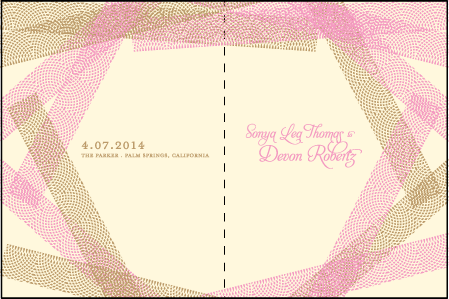 New Washi Letterpress Program Design Medium