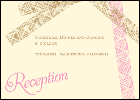 New Washi Letterpress Reception Design Medium