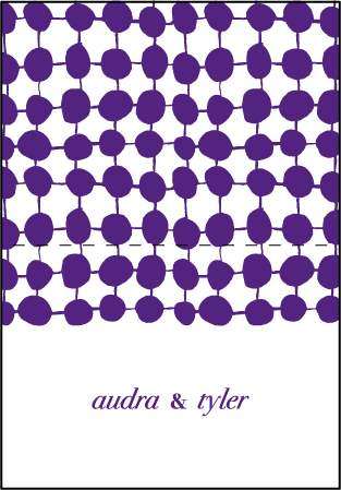 Nola Dots Letterpress Thank You Card Fold Design Medium