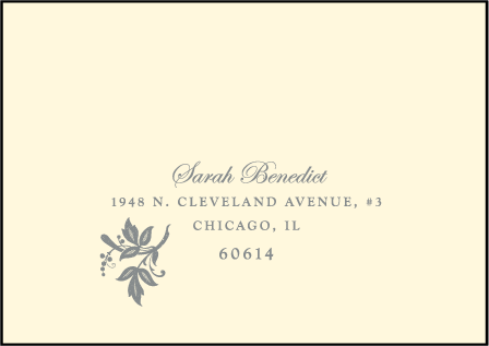 Nonpareil Letterpress Reply Envelope Design Medium
