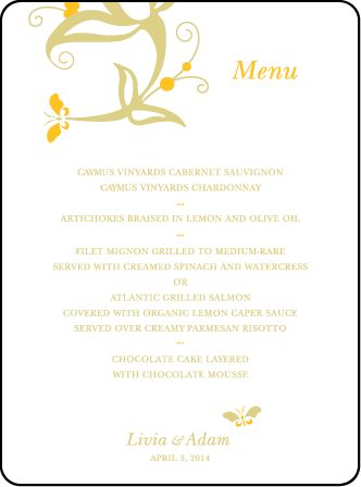 Nouvina Letterpress Menu Design Medium