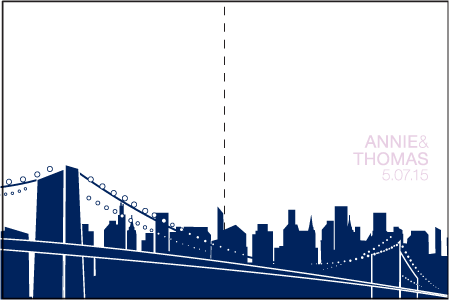 NYC Modern Letterpress Program Design Medium