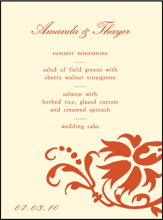 Odessa Letterpress Menu Design Medium