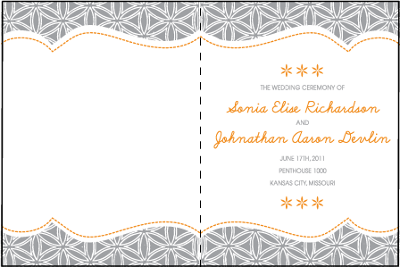 Ollie Letterpress Program Design Medium
