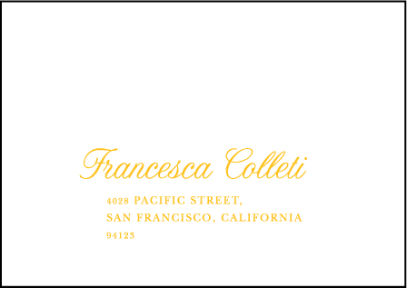 Onalisse Letterpress Reply Envelope Design Medium