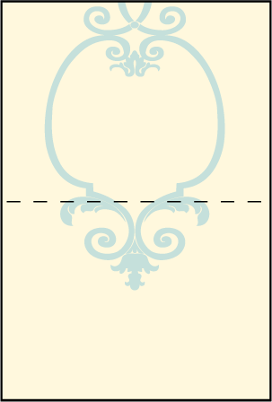 Palais Letterpress Placecard Fold Design Medium