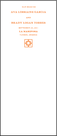 Palmas Letterpress Program Tea Design Medium