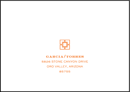 Palmas Letterpress Reply Envelope Design Medium