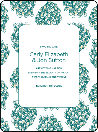 Panache Letterpress Save The Date Design Medium