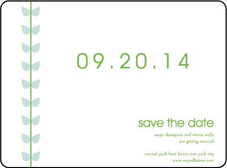 Papillon Letterpress Save The Date Design Medium