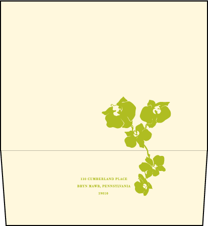 Paradise Letterpress Envelope Design Medium