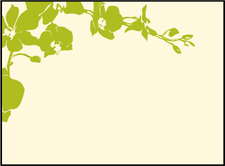 Paradise Letterpress Placecard Flat Design Medium