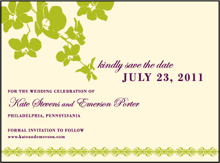Paradise Letterpress Save The Date Design Medium