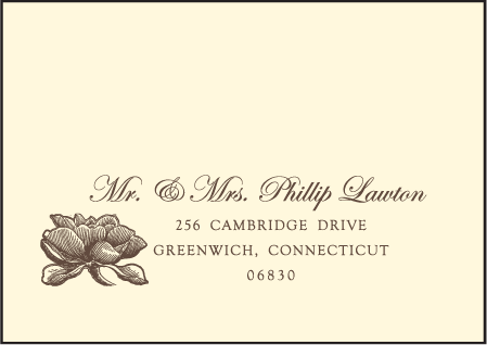 Pavilion Letterpress Reply Envelope Design Medium
