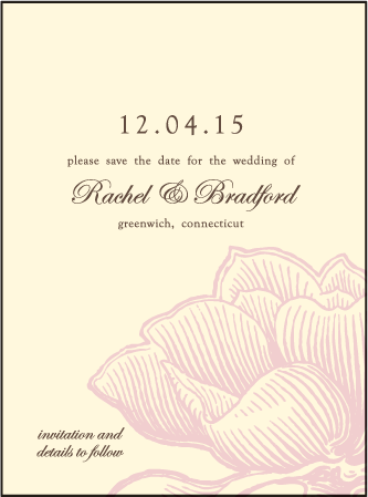 Pavilion Letterpress Save The Date Design Medium
