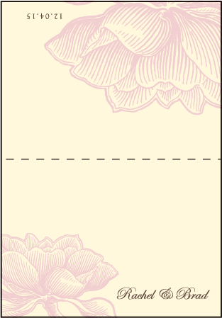 Pavilion Letterpress Thank You Card Fold Design Medium