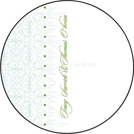 Petaline Letterpress Coaster Design Medium