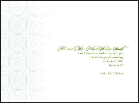 Petaline Letterpress Save The Date Design Medium