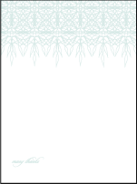 Petaline Letterpress Thank You Card Flat Design Medium