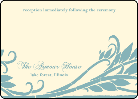 Pochoir Letterpress Reception Design Medium