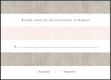 Polka Stripe Letterpress Reply Design Medium
