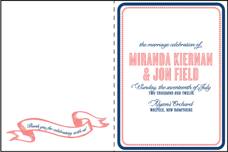 Popular Country Letterpress Program Design Medium